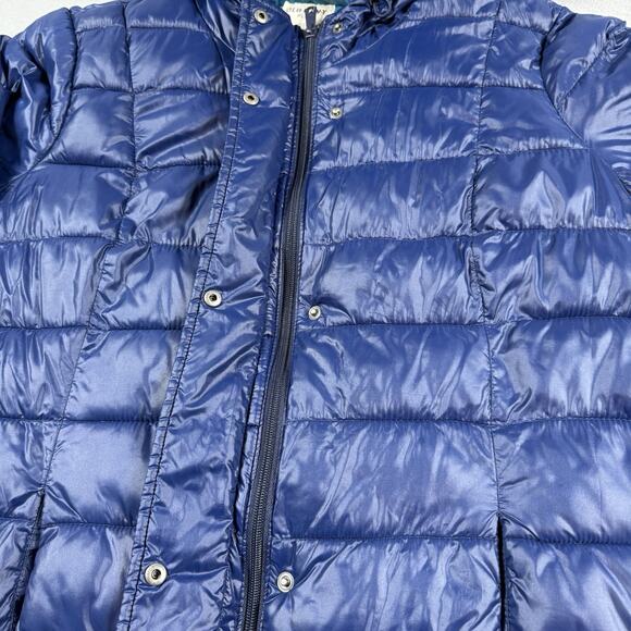 Old Navy Plus 1X Puffer Jacket Hooded Quilted Blue Nylon Warm Winter Coat Womans - Picture 2 of 13